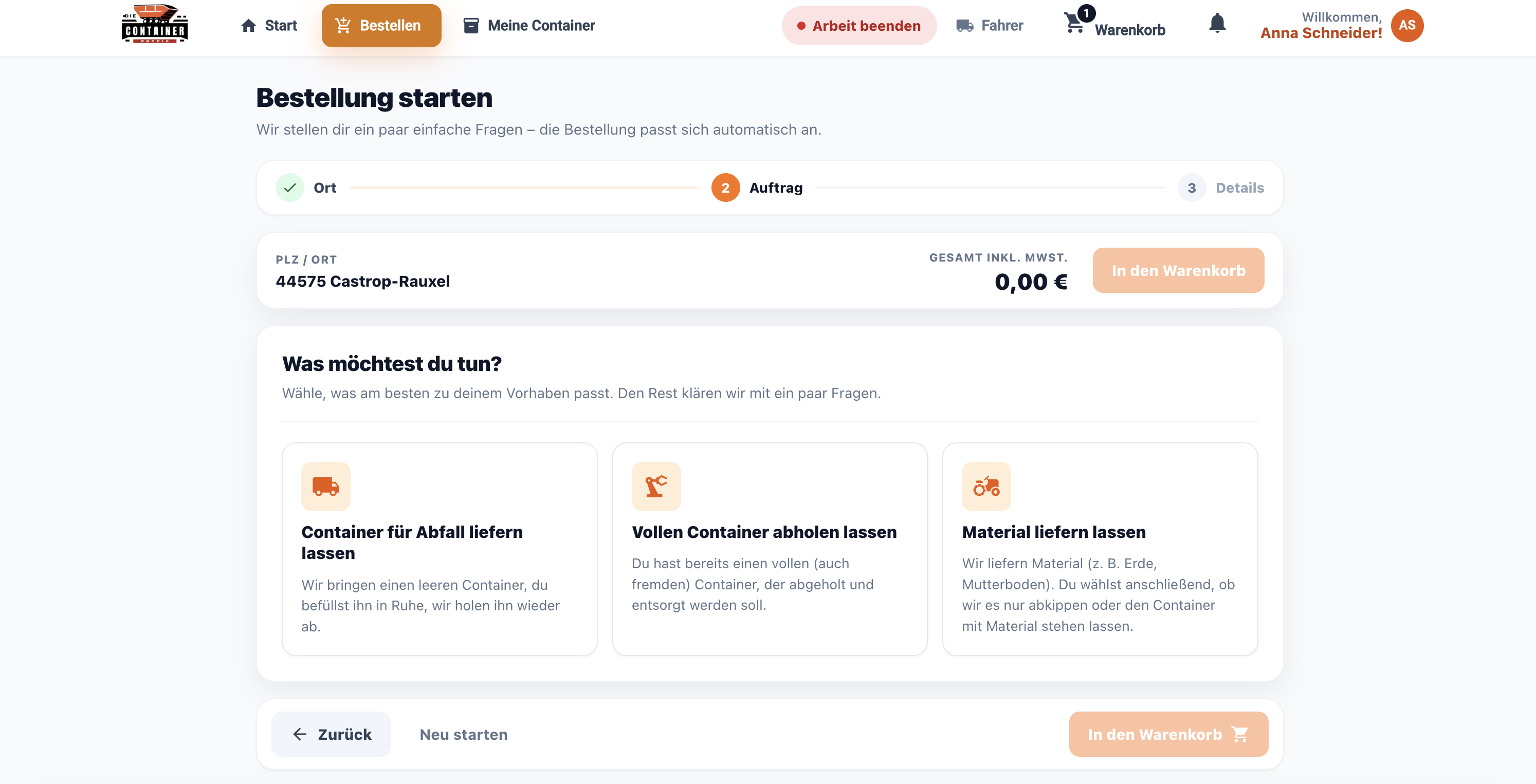 Containerprofis Plattform — Ansicht 10