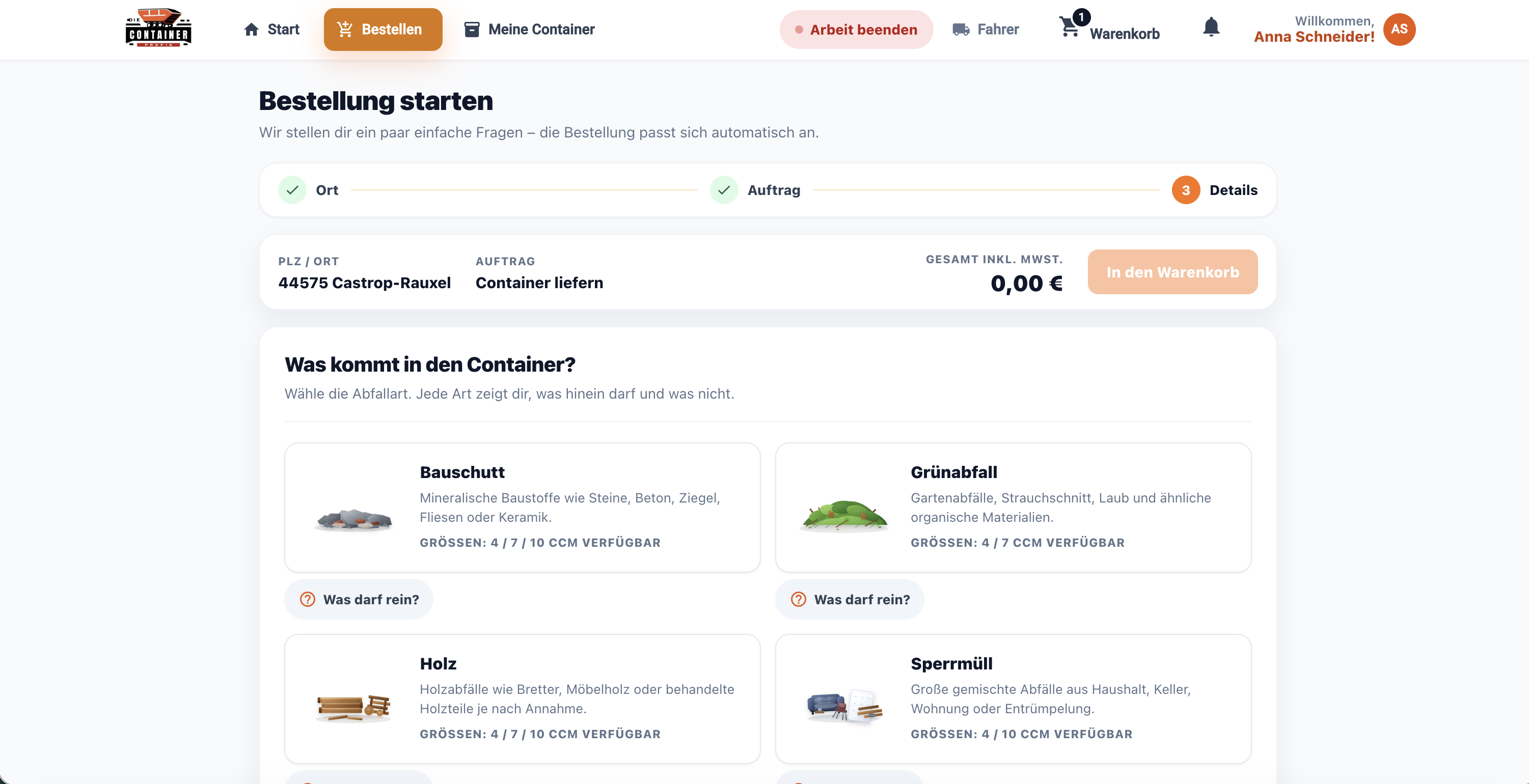 Containerprofis Plattform — Ansicht 11