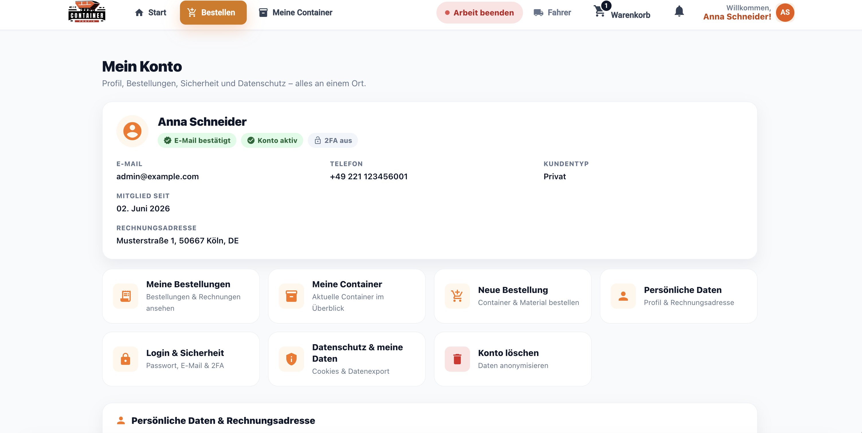 Containerprofis Plattform — Ansicht 8